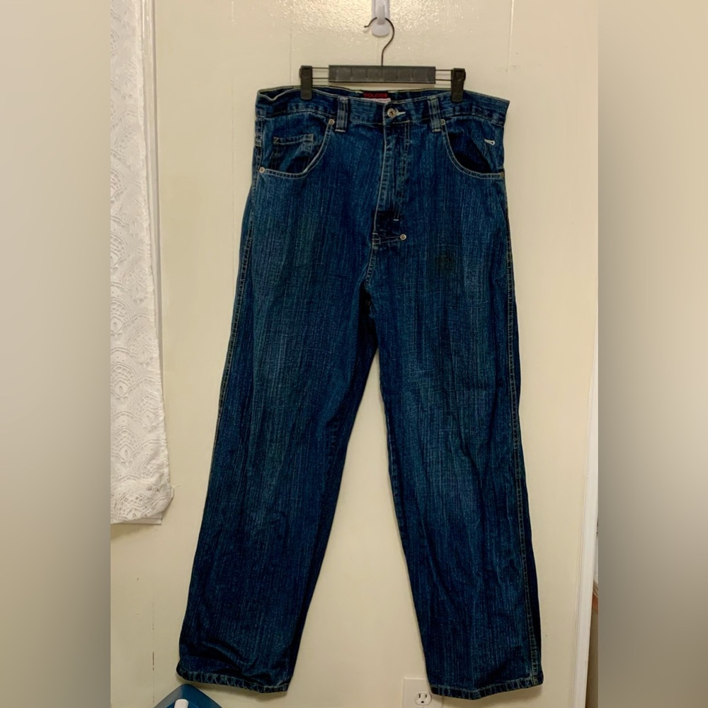 COPY - Vintage Hip Hop Evolution In Design Jeans Mens 36x32 Blue Baggy  Skater …